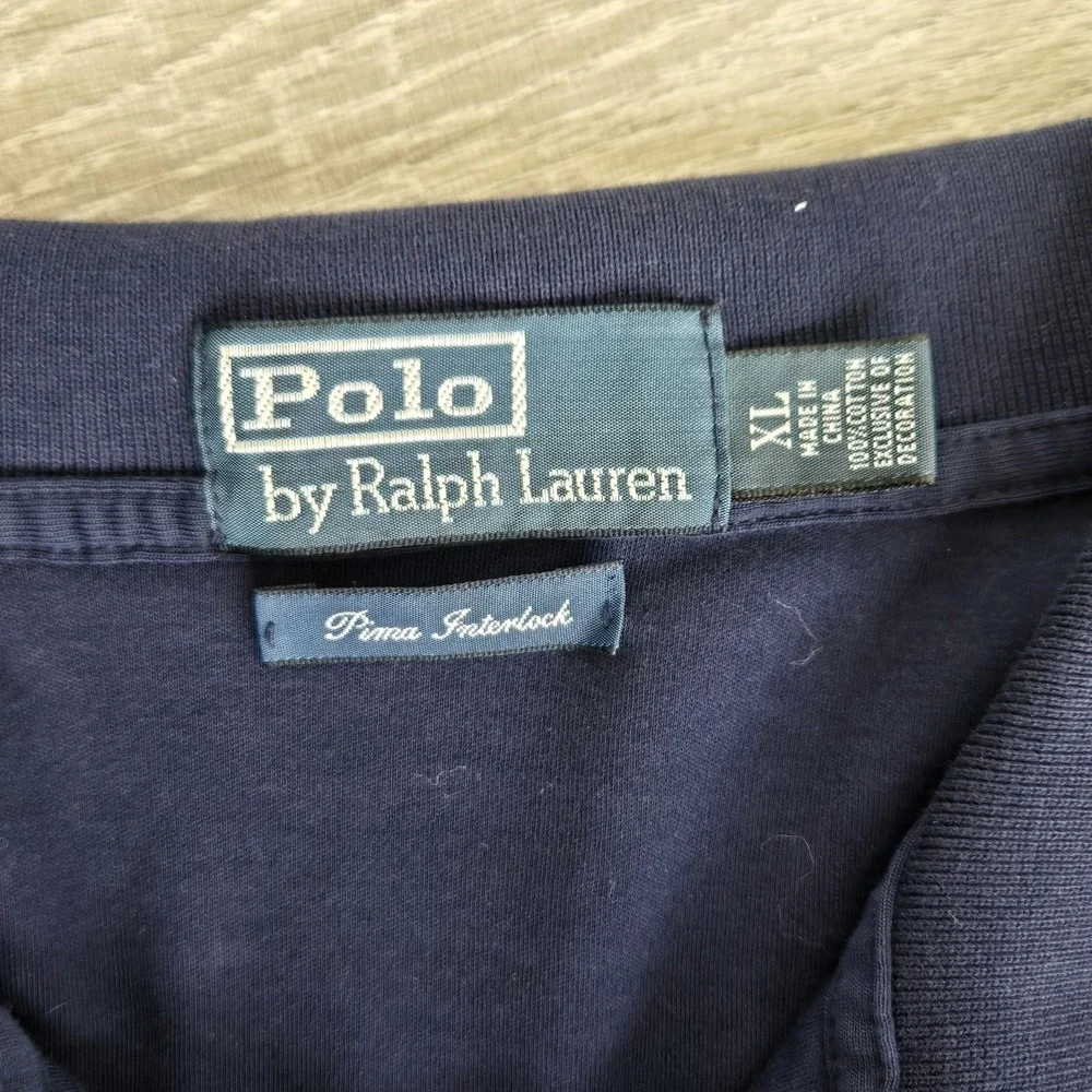 Polo Ralph Lauren Polo Mens XL Blue Pony Classic Fit Short Sleeve Pima Interlock